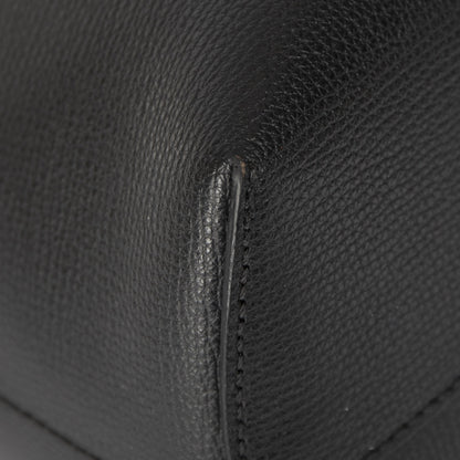Fendi Leather Logo Shopping Tote