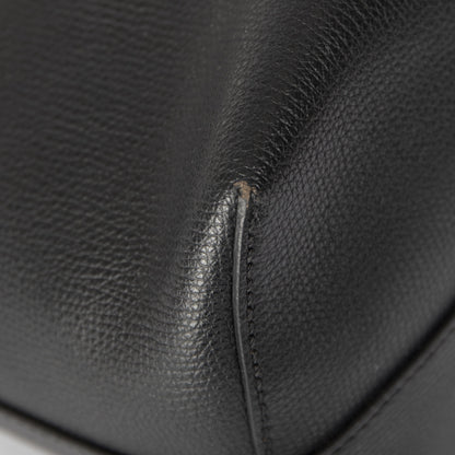 Fendi Leather Logo Shopping Tote