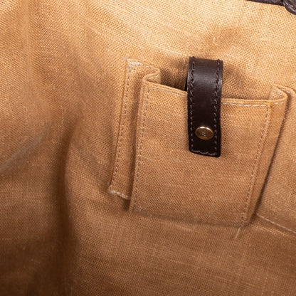 Fendi Leather-Trimmed FF Zucca Tote
