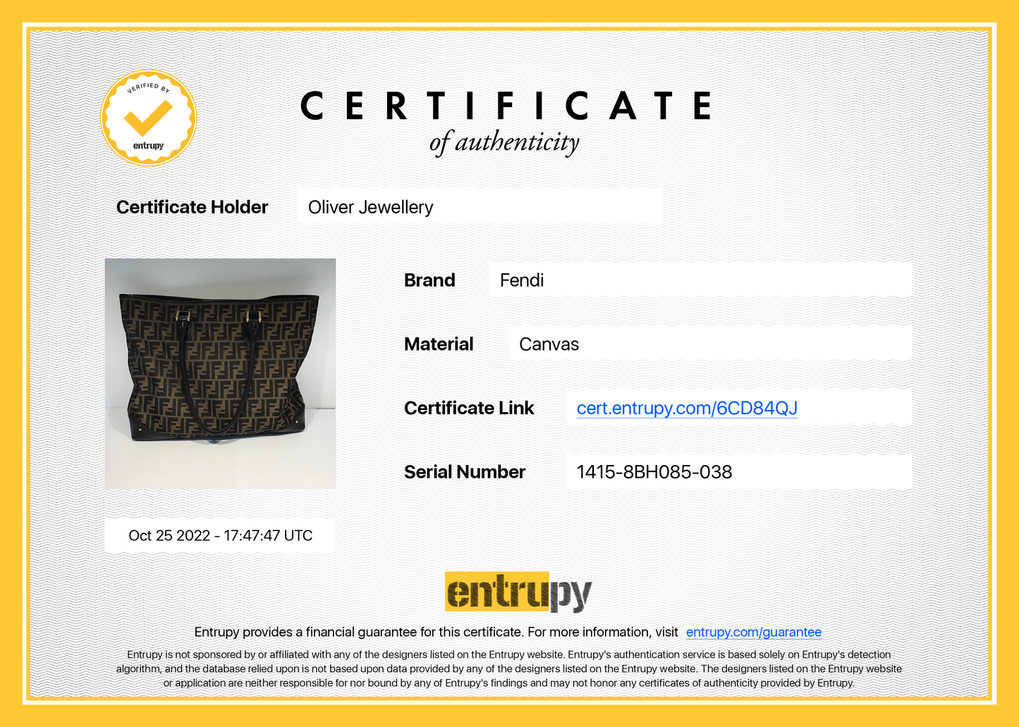 Fendi Leather-Trimmed FF Zucca Tote