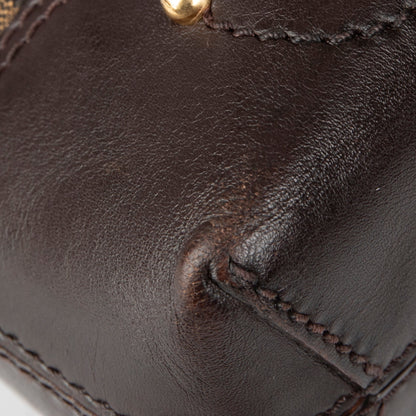 Fendi Leather-Trimmed FF Zucca Tote