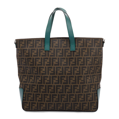 Fendi Leather-Trimmed FF Zucca Tote