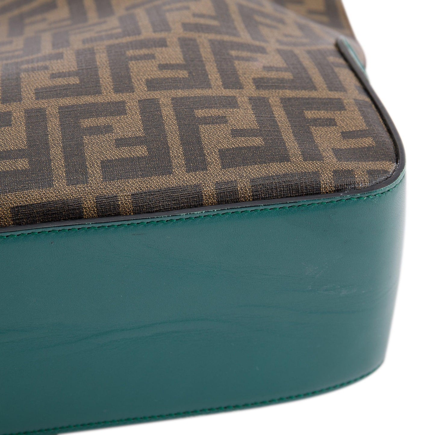 Fendi Leather-Trimmed FF Zucca Tote