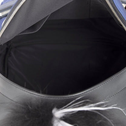 Fendi Leather-Trimmed Nylon Monster Backpack