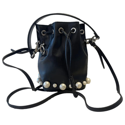 FENDI LIBERTY PEARL CALFSKIN MINI MON TRÃSOR BUCKET BAG