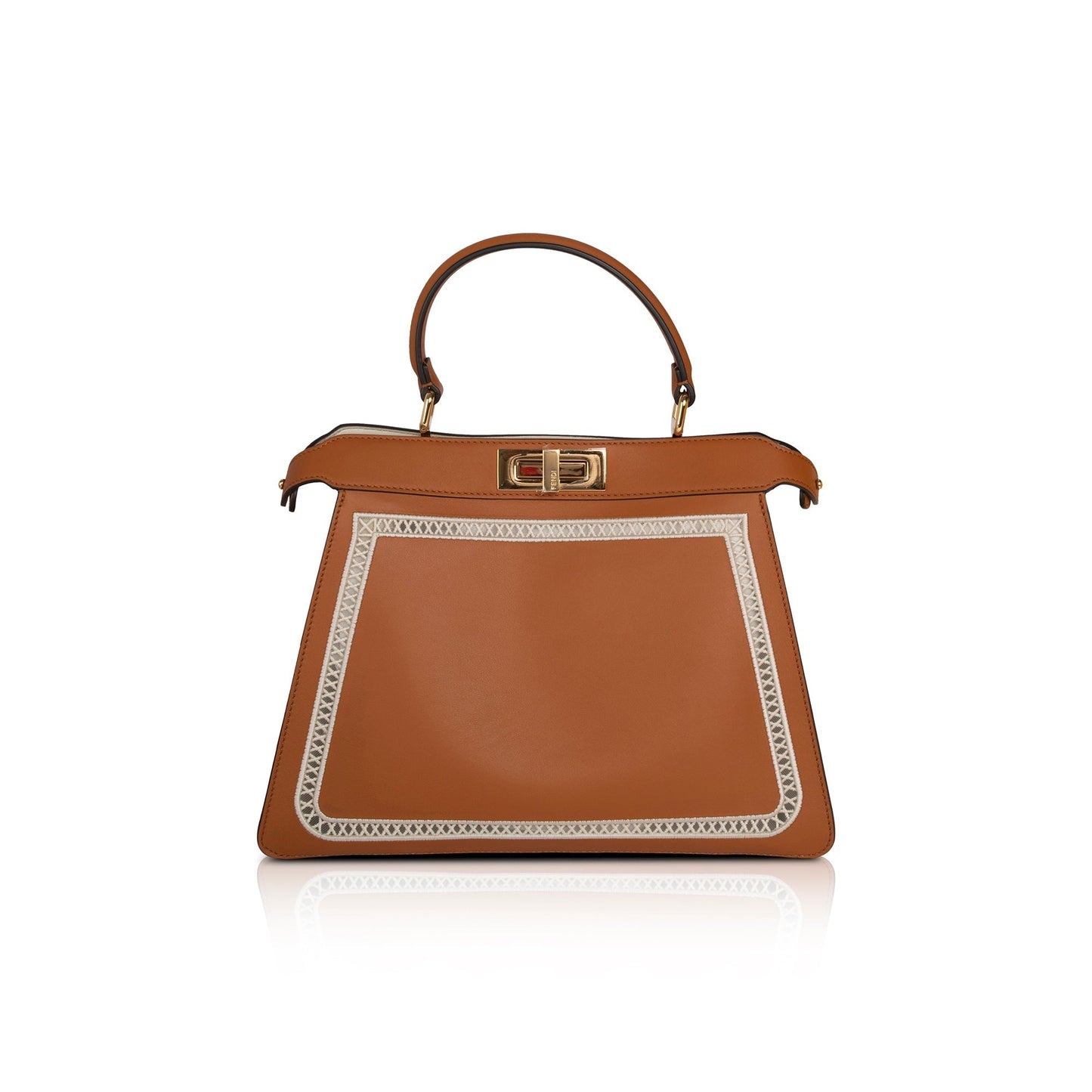 Fendi Medium Embroidered Leather Peekaboo Iseeu Bag