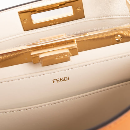 Fendi Medium Embroidered Leather Peekaboo Iseeu Bag