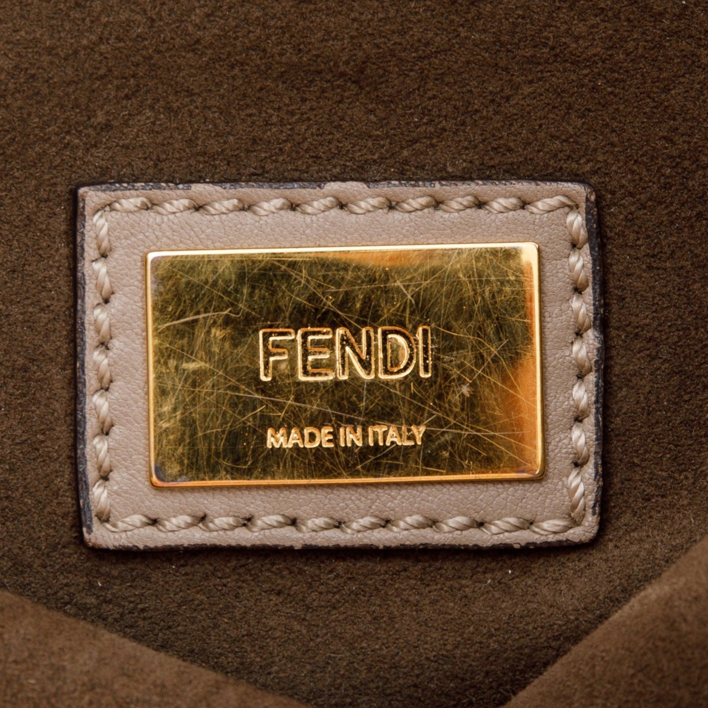 Fendi Medium Peekaboo Bag with Tortoise Detail