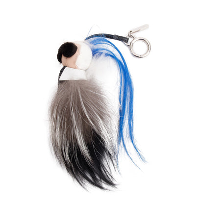 Fendi Mink Fox Fur Mini Karlito Bag Charm Keychain
