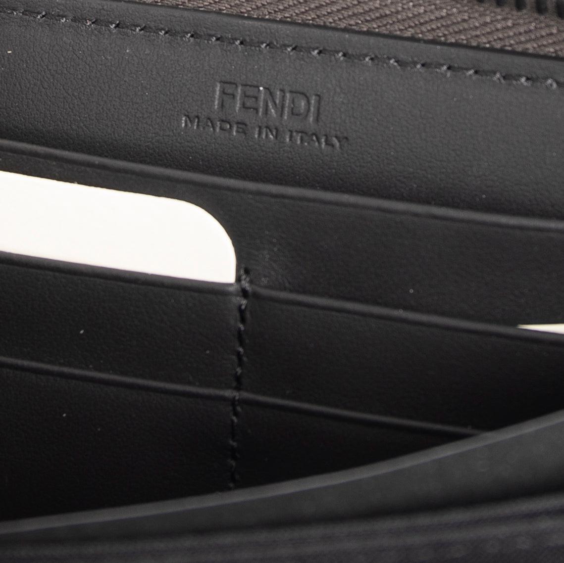 Fendi Monster Motif Leather Continental Wallet