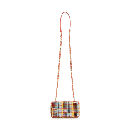 Fendi Multicolor Rosa Ecstacy Woven Nappa Intrecciato Mini Be Baguette Crossbody