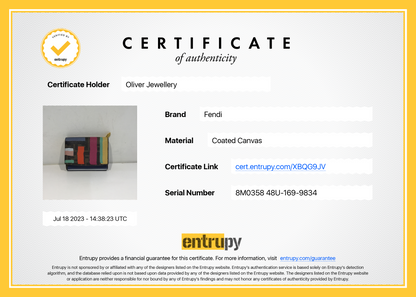 Fendi Multicolour Zucca Compact Wallet