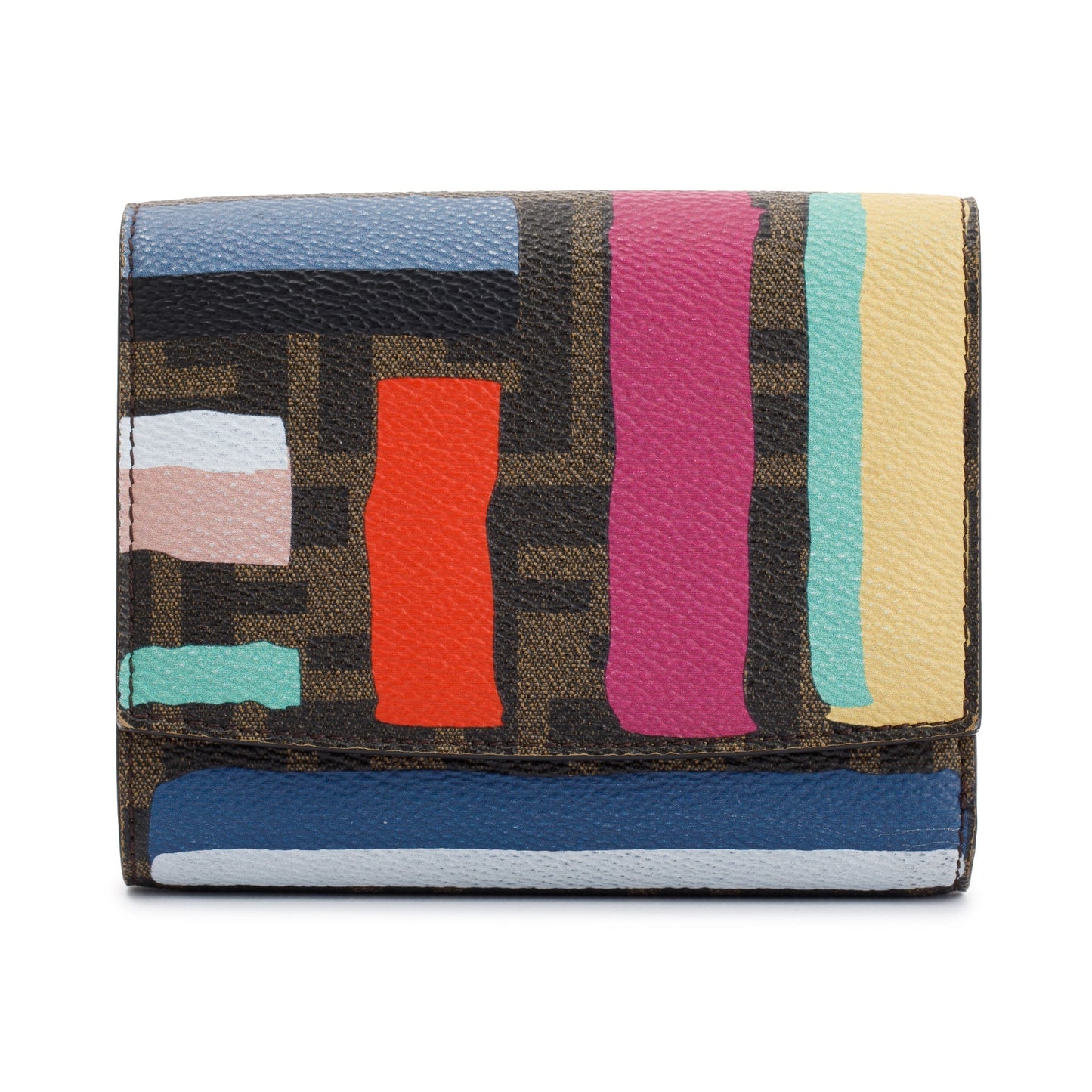 Fendi Multicolour Zucca Compact Wallet