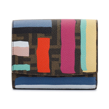 Fendi Multicolour Zucca Compact Wallet