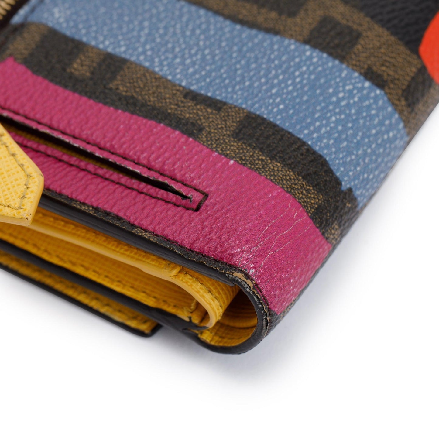 Fendi Multicolour Zucca Compact Wallet