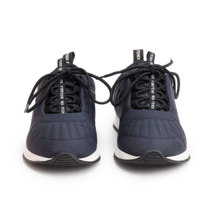 Fendi Navy Nylon FFreedom Sneakers, Size 38.5