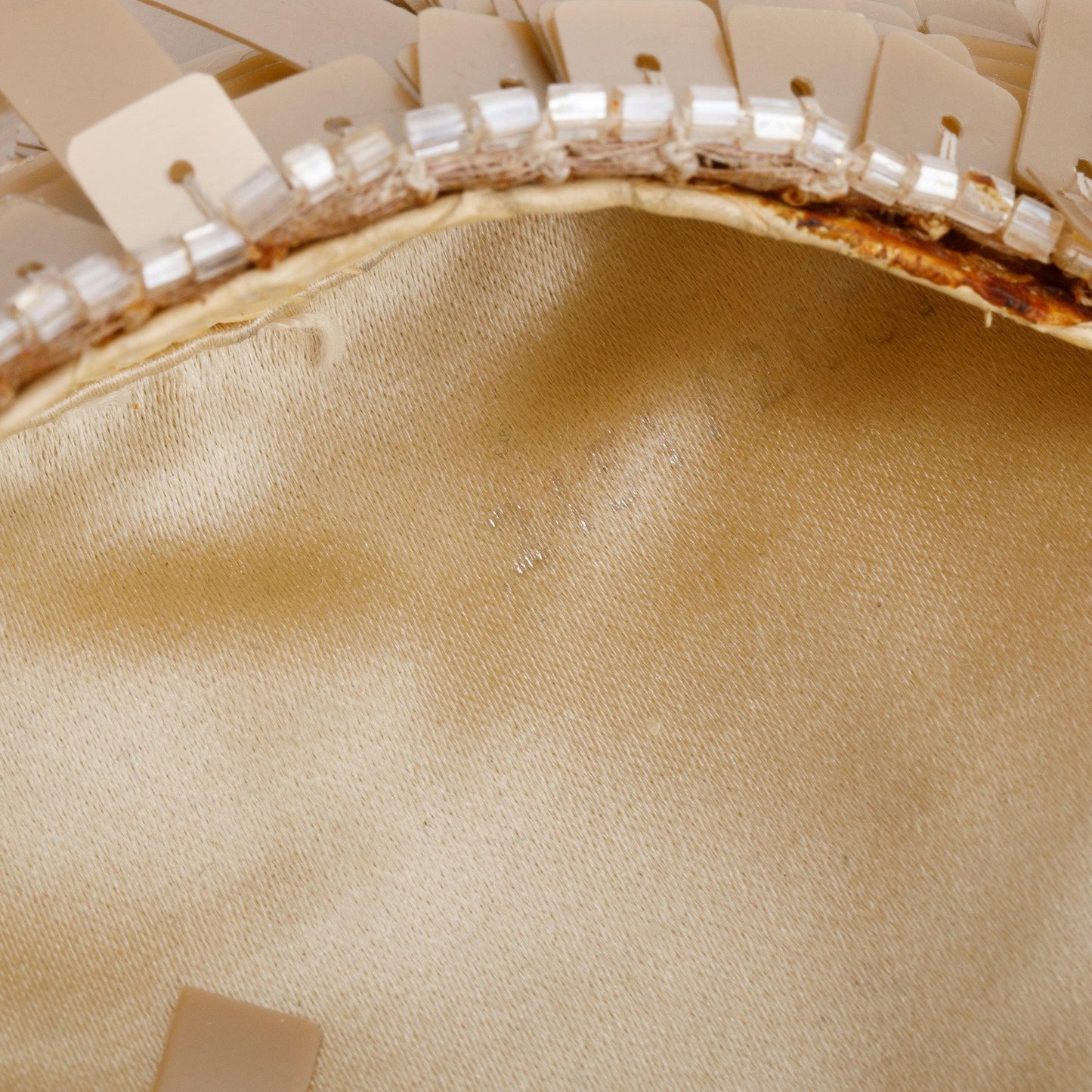 Fendi Neutral Python Sequin Baguette Micro Hobo Bag