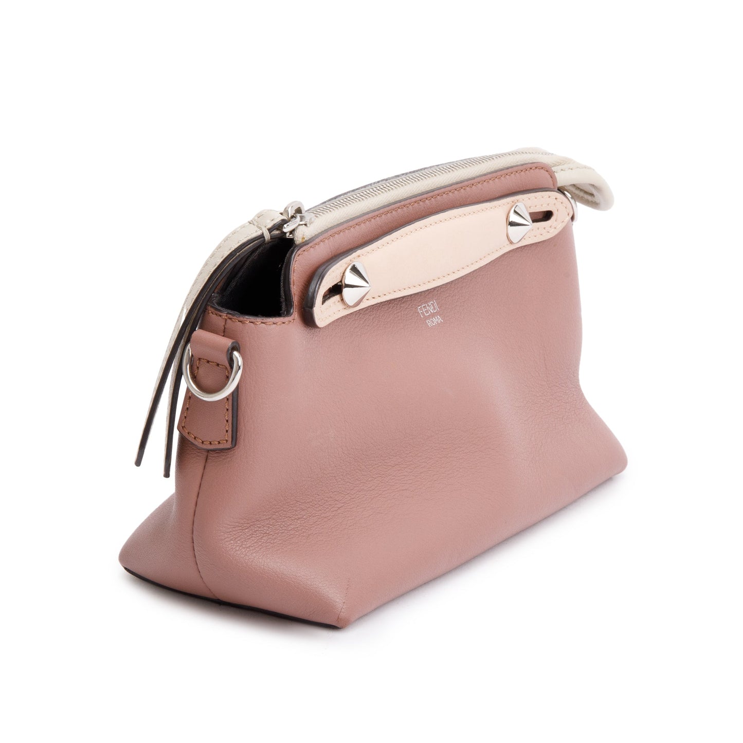 Fendi Neutral Vitello Dolce By the Way Mini Boston Bag