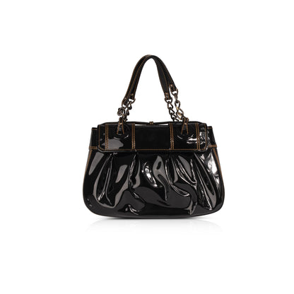 Fendi Patent B. Bis Flap Bag