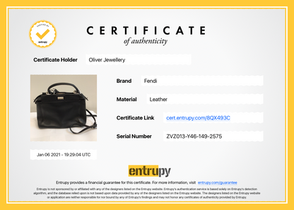 Fendi Peekaboo Mini Monster Eyes Satchel Bag