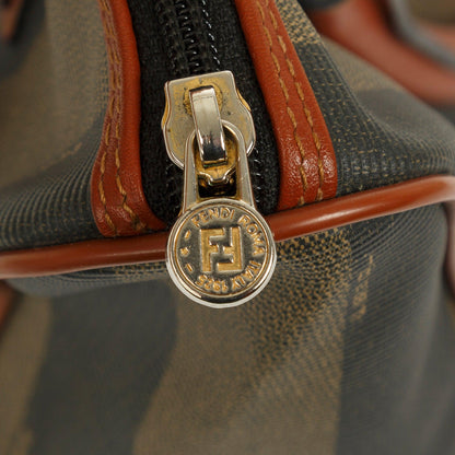 Fendi Pequin Stripe Boston Bag