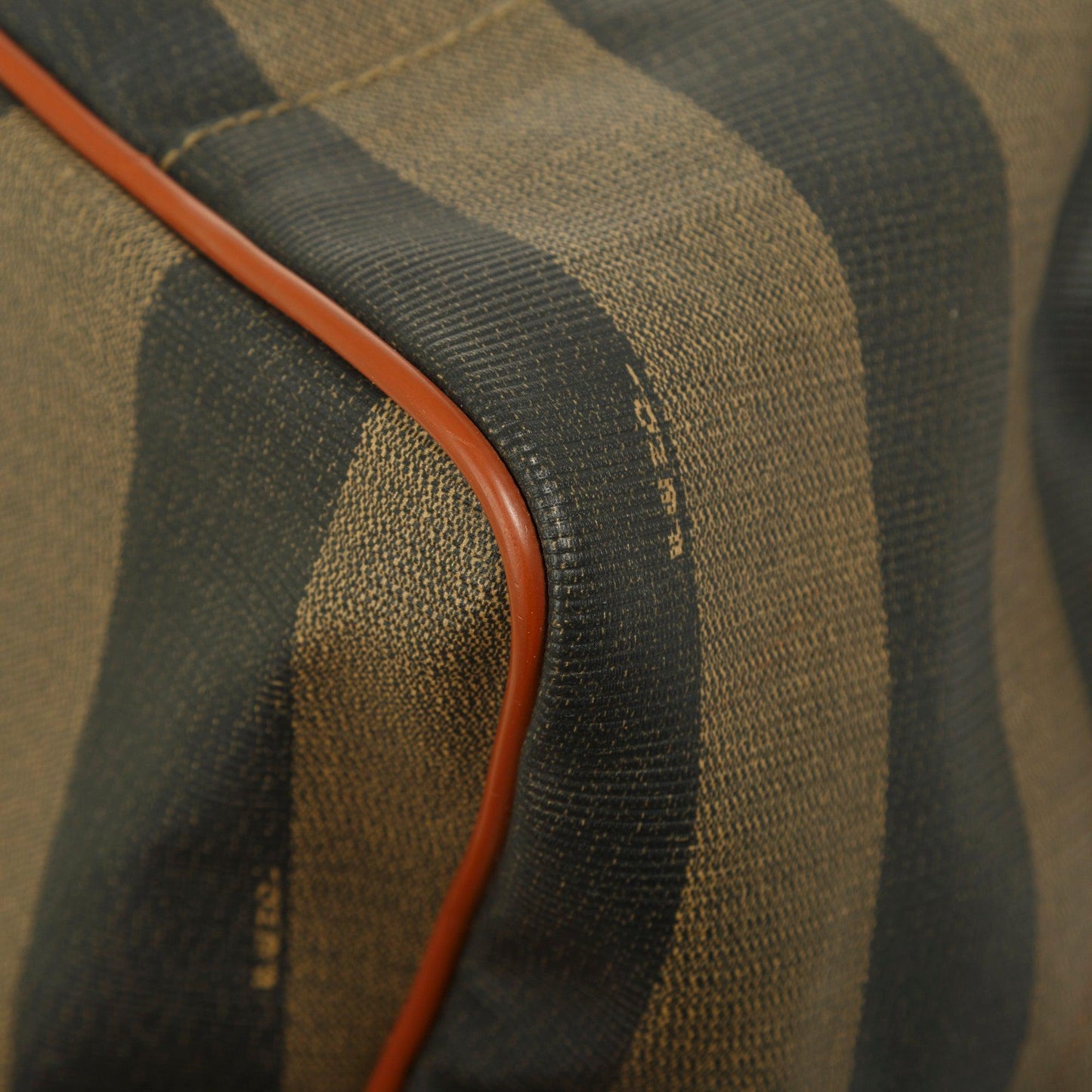 Fendi Pequin Stripe Boston Bag