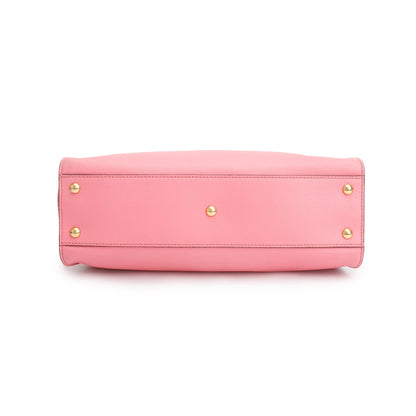 Fendi Pink Calfskin Leather Medium Peekaboo Bag