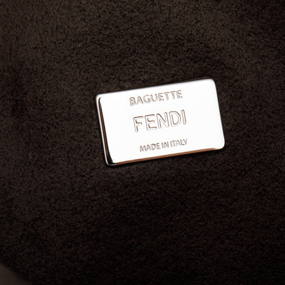 Fendi Pink Calfskin Leather Micro Baguette Bag