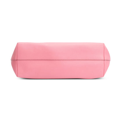 Fendi Pink Leather Monster Buggies Medium Roll Tote