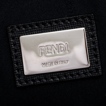 Fendi Pink Leather Monster Buggies Medium Roll Tote