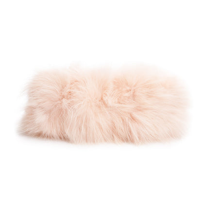Fendi Pink Nappa Leather Fox Fur Small Fendi First Bag