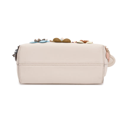 Fendi Pink Vitello Dolce Flowerland By the Way Mini Boston Bag