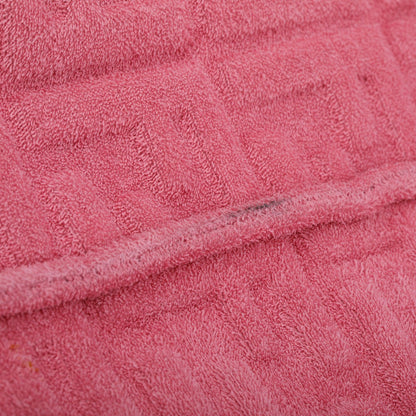 Fendi Pink XL FF Zucca Terry Cloth Sunshine Shopper Tote