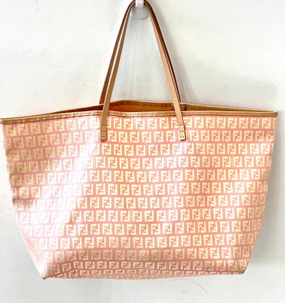 FENDI ZUCCHINO JACQUARD TOTE BAG