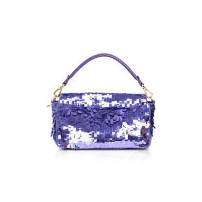 Fendi Purple Sequined Baguette Bag
