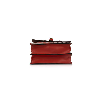 Fendi Small Kan I Faces Leather Bag