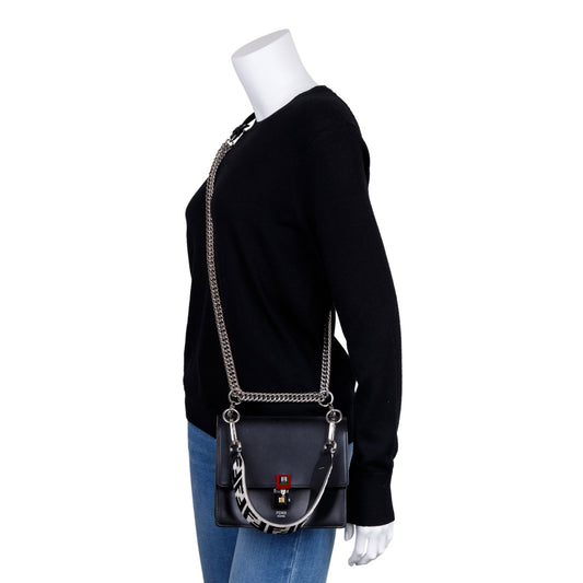 Fendi Small Kan I Leather Chain Shoulder Bag