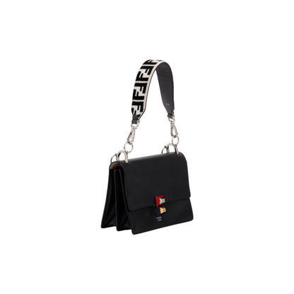 Fendi Small Kan I Leather Chain Shoulder Bag