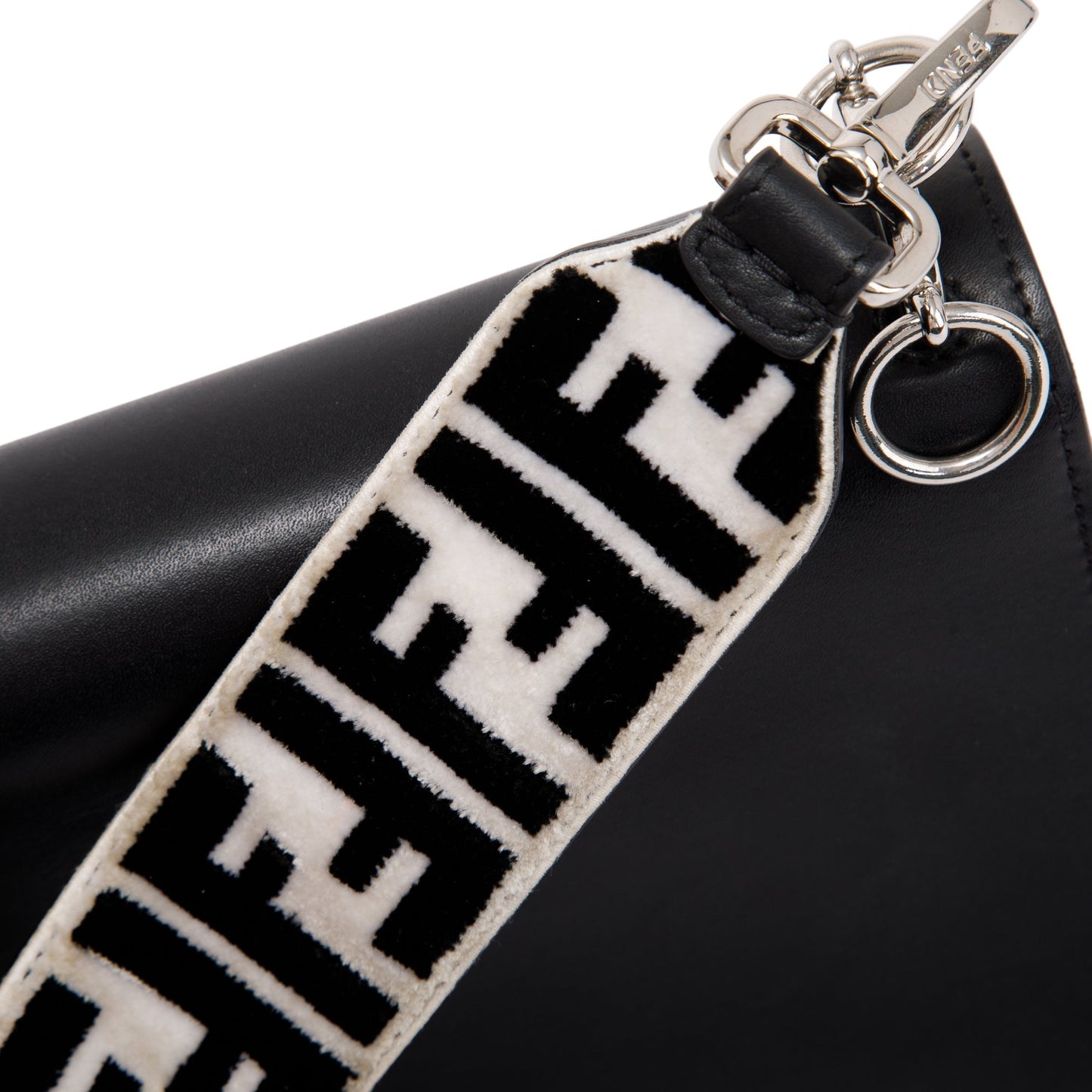 Fendi Small Kan I Leather Chain Shoulder Bag