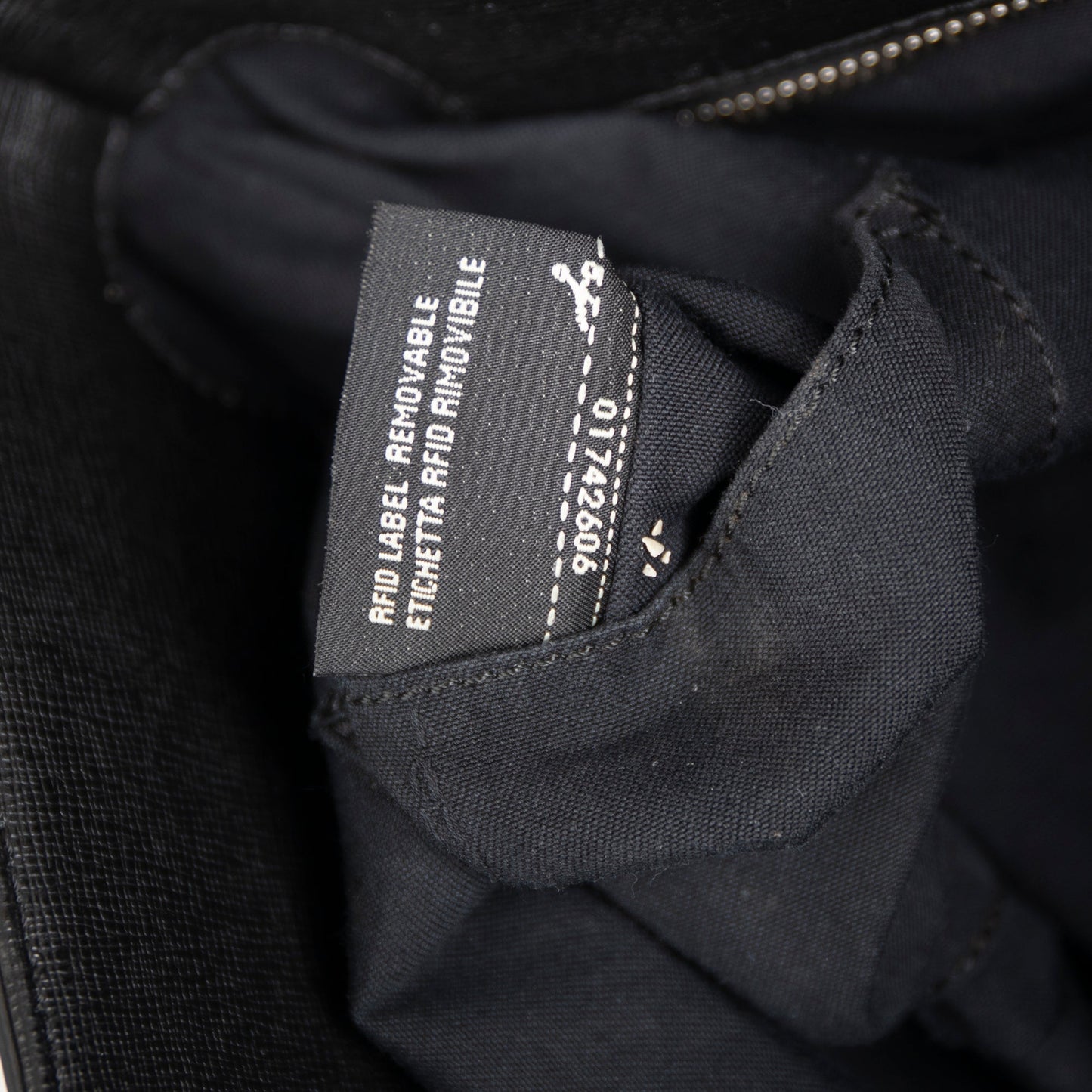 Fendi Small Leather and Shearling Logo Roll Tote