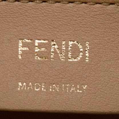 Fendi Small Scalloped Studded Kan I Shoulder Bag