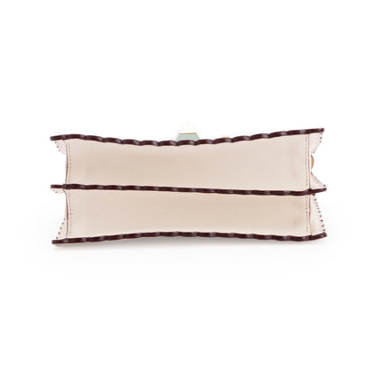 Fendi Small Scalloped Studded Kan I Shoulder Bag