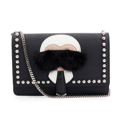 Fendi Studded Karlito Wallet on Chain
