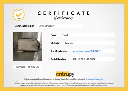 Fendi Taupe Calfskin Leather Large By the Way Handle Bag