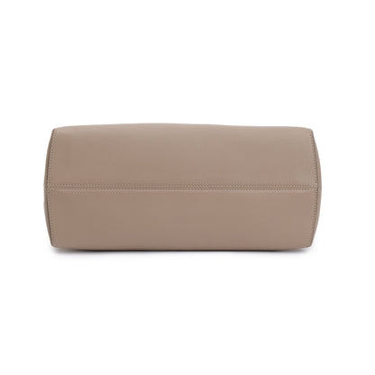 Fendi Taupe Calfskin Leather Large By the Way Handle Bag