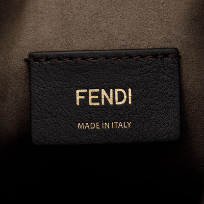 Fendi Taupe Calfskin Leather Mini Mon Tresor Bucket Bag