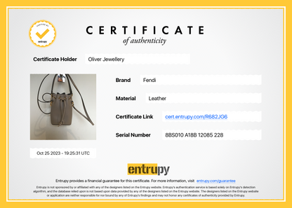 Fendi Taupe Calfskin Leather Mini Mon Tresor Bucket Bag