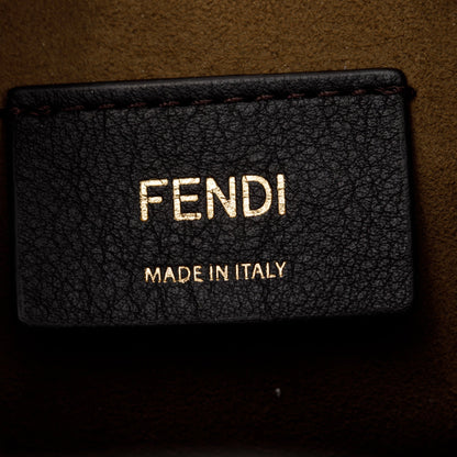 Fendi Taupe Calskin Leather Mini Mon Tresor Bucket Bag