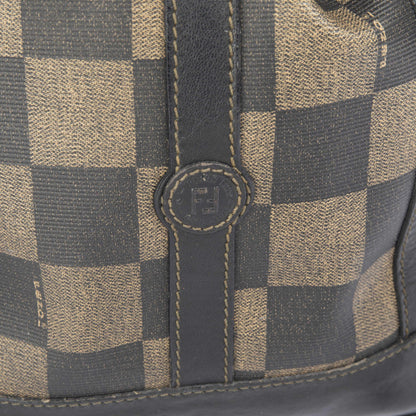 Fendi Vintage Checkered Bucket Bag