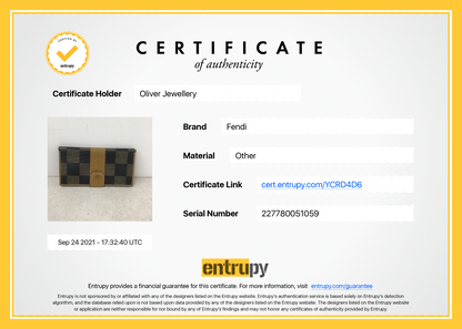 Fendi Vintage Checkered Continental Wallet